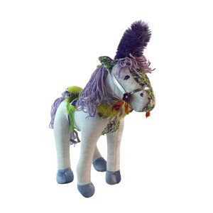 Groovy Girls Primrose Horse Plush for Dolls 13" White Purple Manhattan Toy